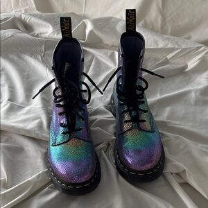 Dr. Martens Holographic Lace-Up Boots